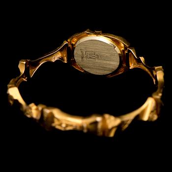 BJÖRN WECKSTRÖM, ARMBANDSUR, "Pola negri", 14K guld. Lapponia 1991.