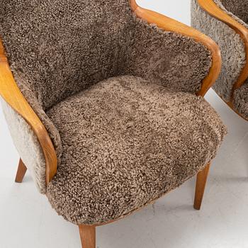 Two easy chairs, 1950's/60's.