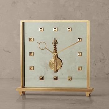 49. JAEGER-LECOULTRE, Pendulette, table clock, 150 x 160 x 4 mm,