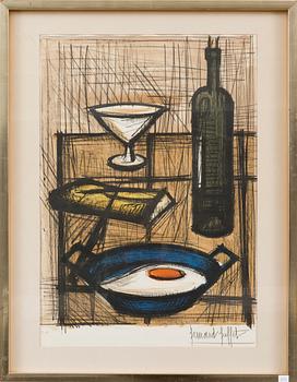BERNARD BUFFET,  "L`OEUF SUR LE PLAT" (1955).