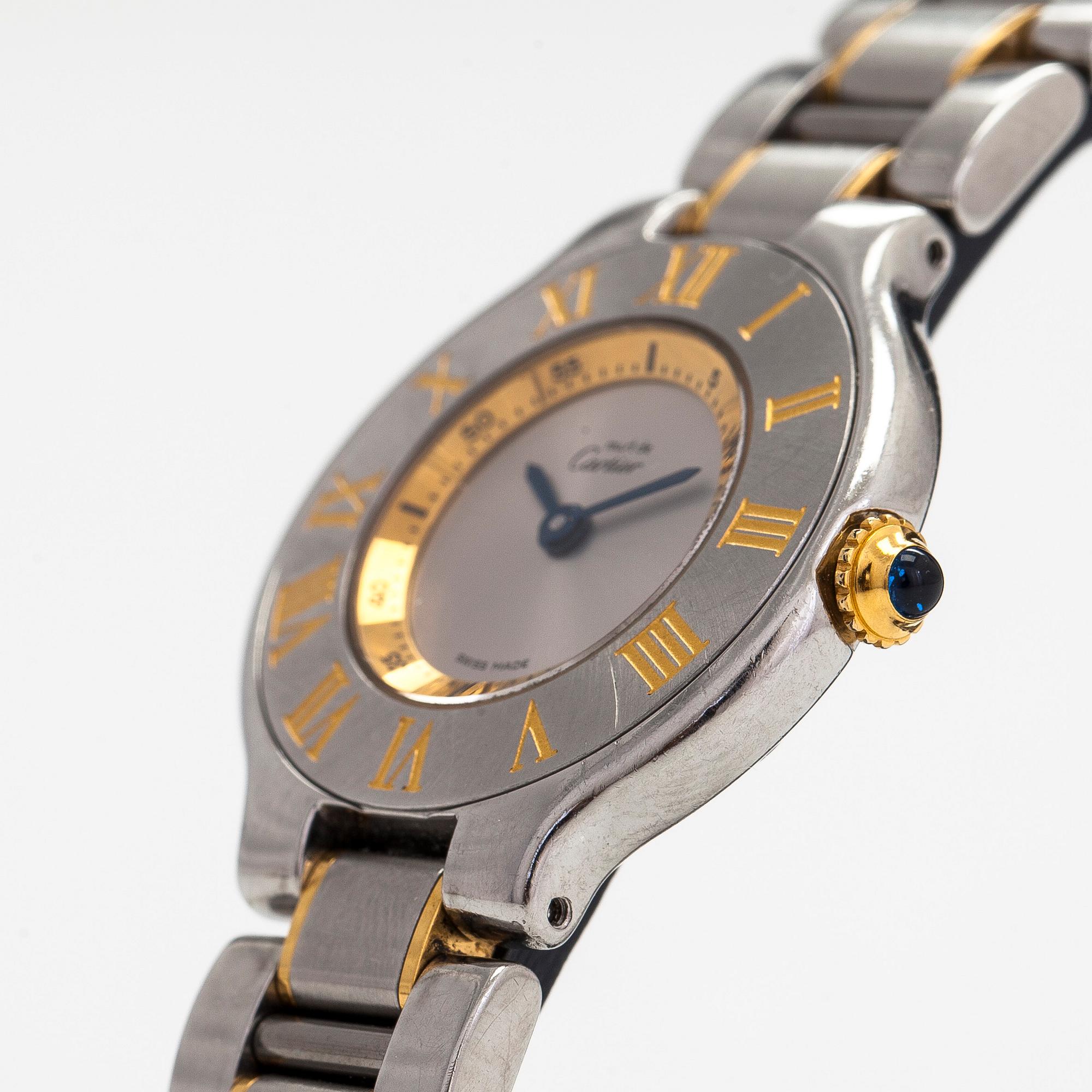 must de Cartier, Must 21, wristwatch, 28 mm.