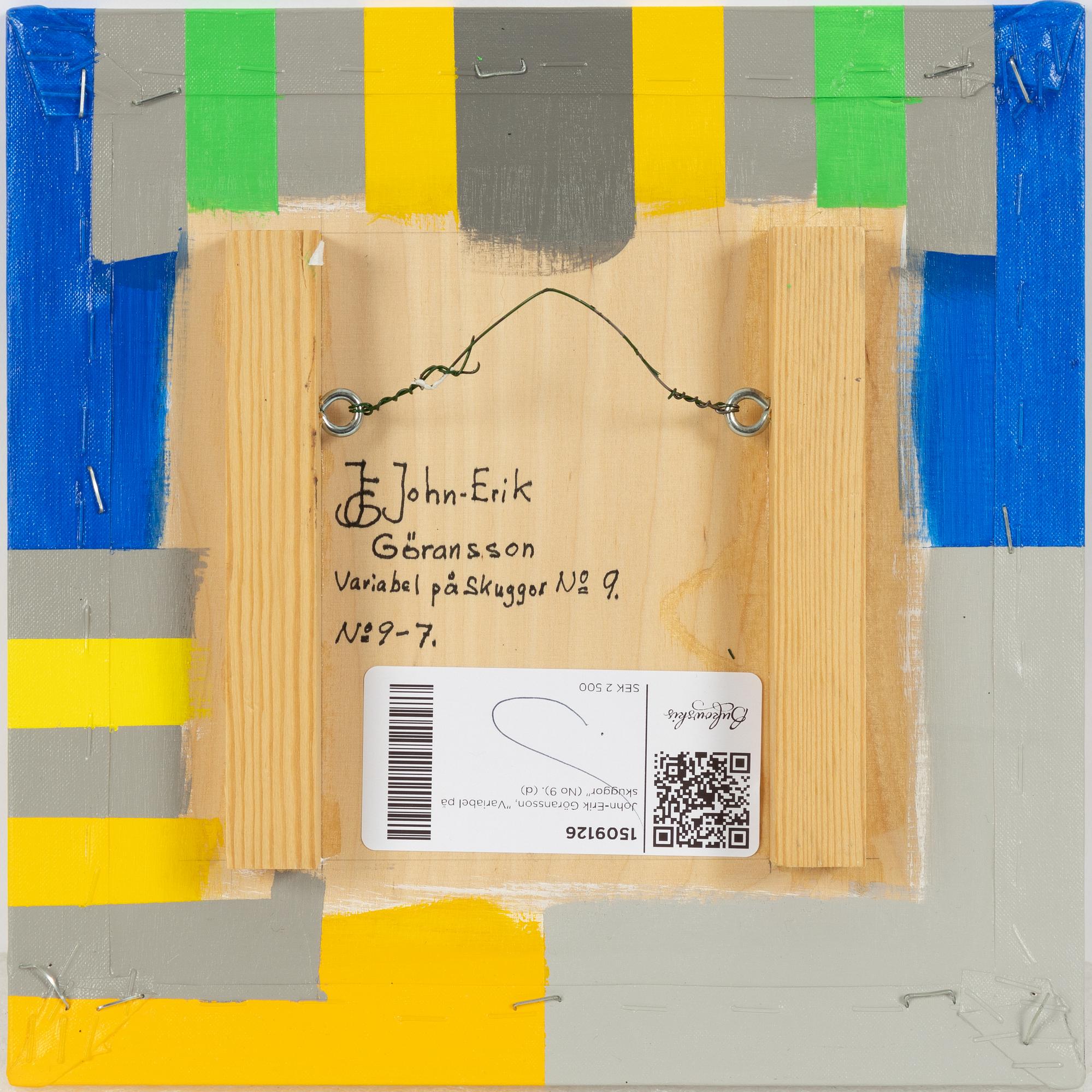 John-Erik Göransson, "Variabel på skuggor" (No 9).