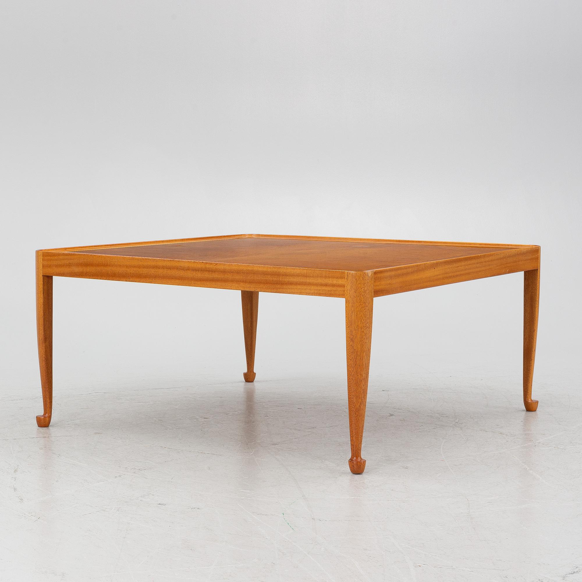 Josef Frank, coffee table, model 2073, "Diplomat", Svenskt Tenn, after 1985.