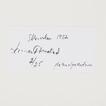 Lennart Durehed, photograph signed and numbered 2/25 on verso.
