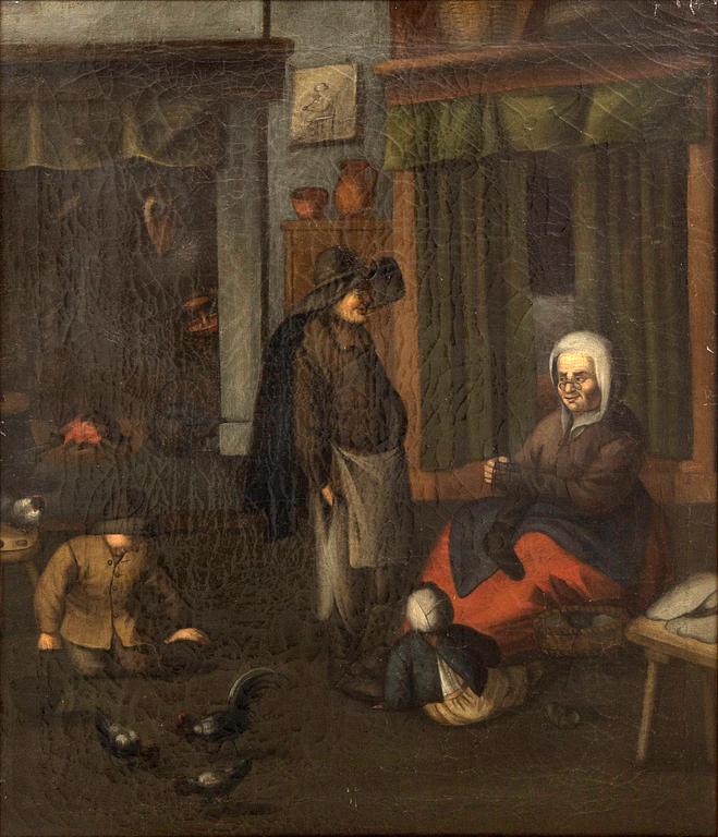 Dutch school, 18th Century, oil on relined canvas.