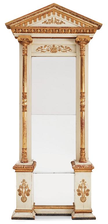 A Swedish Empire 19th century mirror panel.