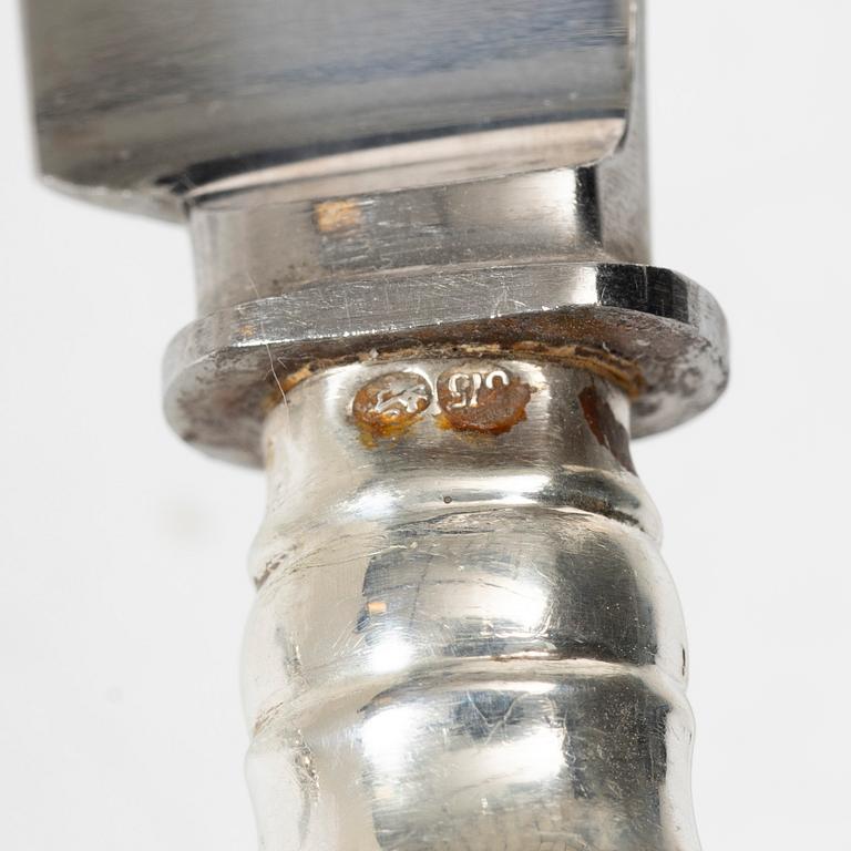 A silver cutlery set, Estonia and Russia, circa 1900 (78 pieces).