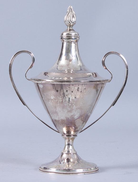 LOCKPOKAL, silver, empirestil, 1966, v ca 440g.