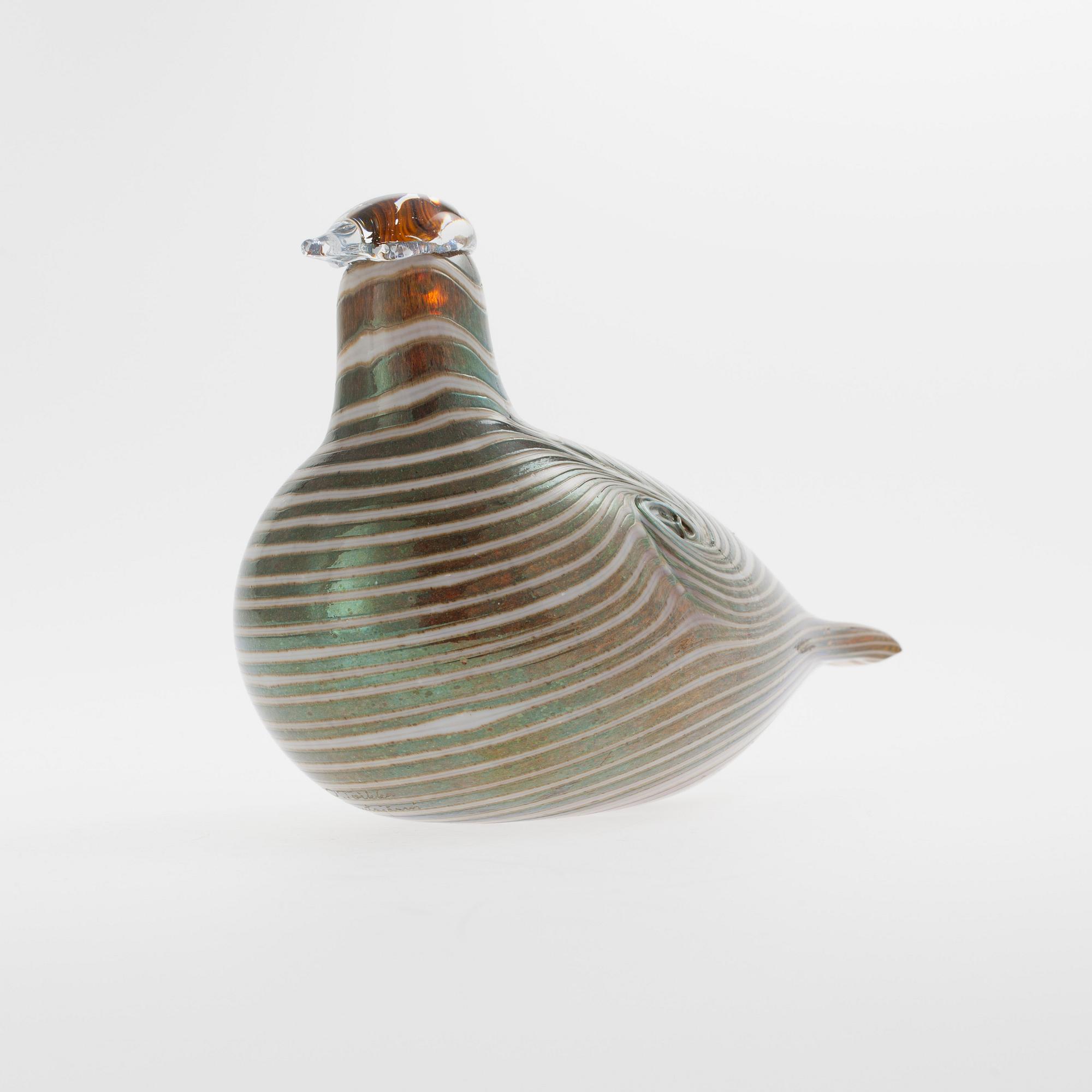 FIGURIN, glas, signerad O. Toikka, Nuutajärvi.
