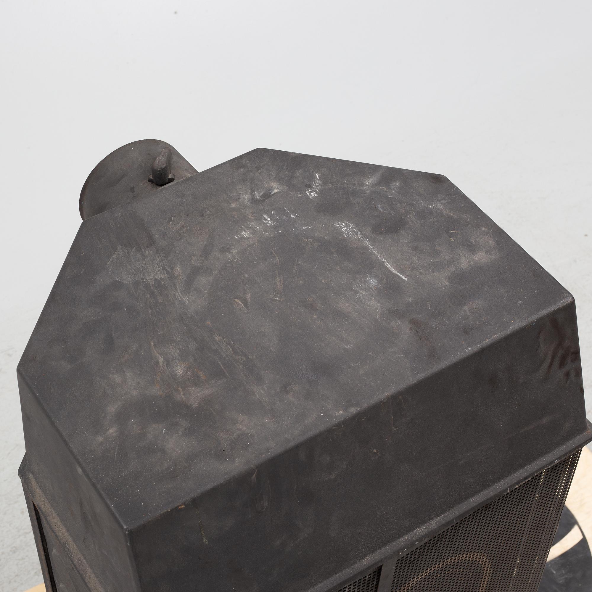 Sigurd Persson, braskamin, gjutjärn, Kockums Jernverk.