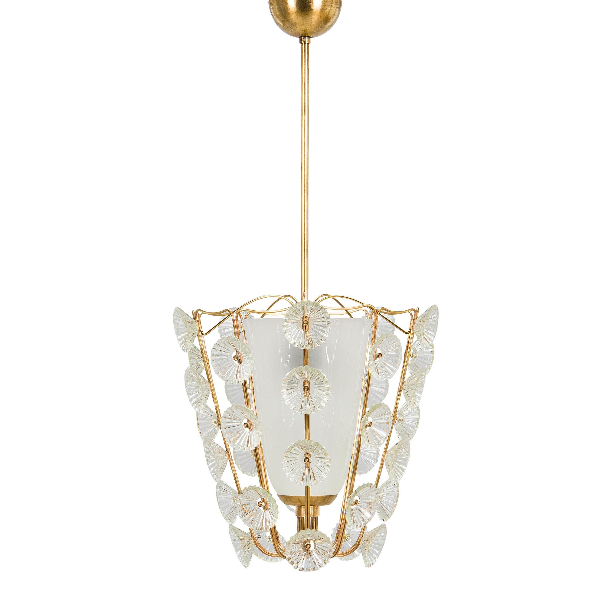 Lisa Johansson-Pape, taklampa, model 1304, Stockmann Orno 1950-tal.