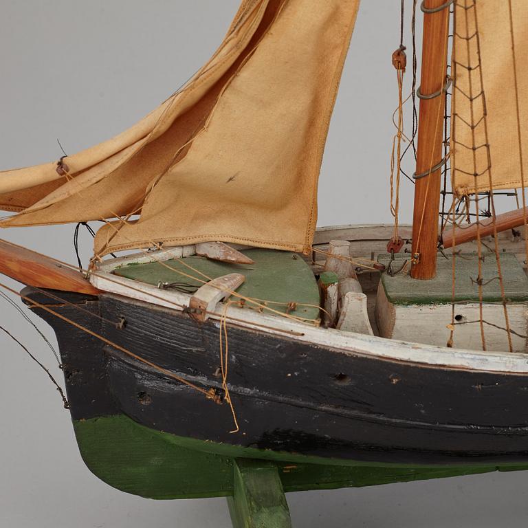 a early 20th century model ship.