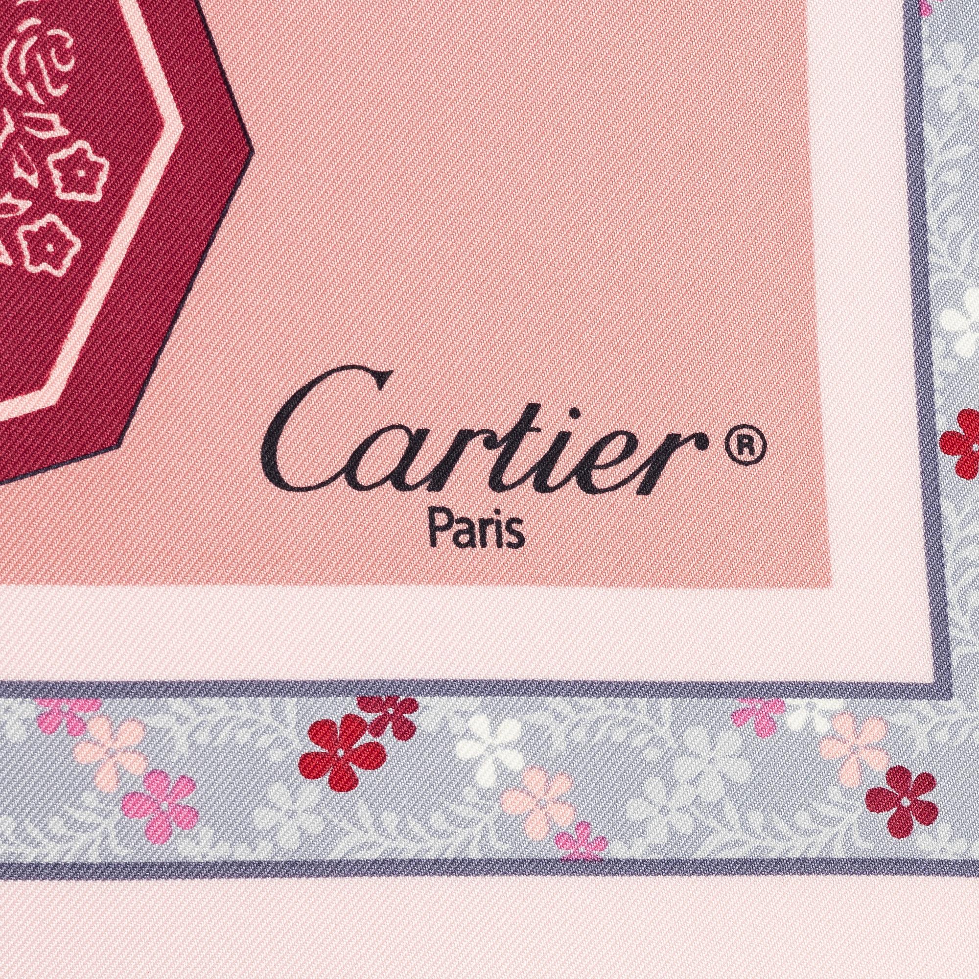 Cartier, a '13 rue de la paix' scarf.