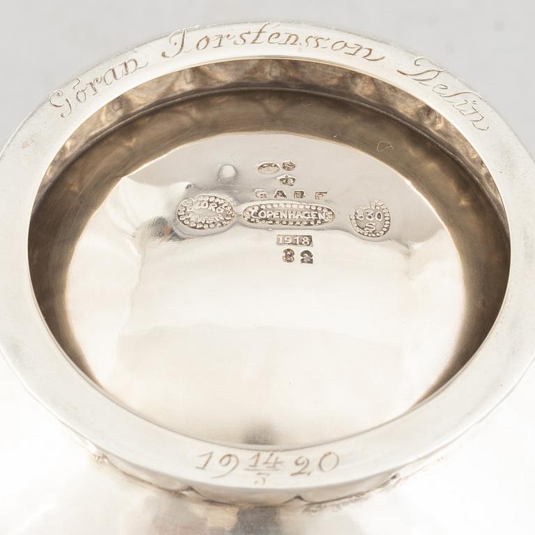 Georg Jensen, bonbonnière, silver, Copenhagen 1918.