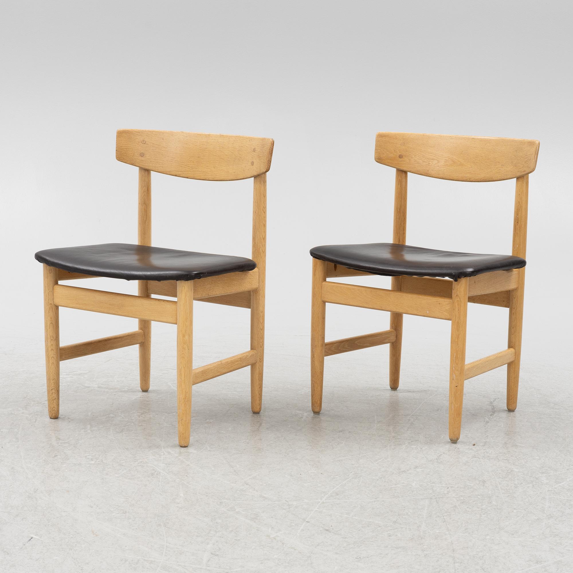 Børge Mogensen, a set of chairs 8 chairs, "Öresund", Karl Andersson och söner, Sverige.