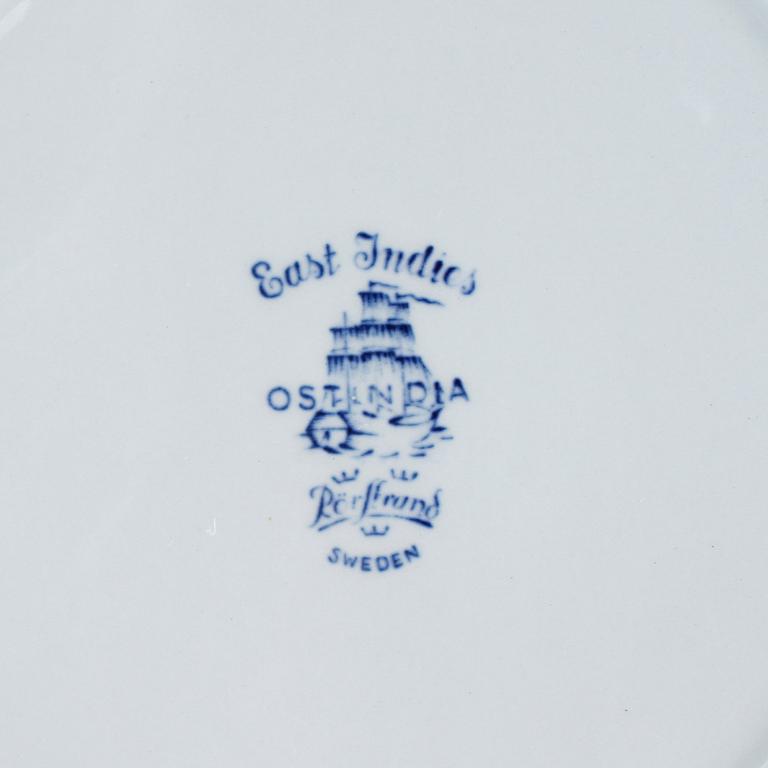SERVISDELAR, 48 st, "Ostindia", Rörstrand, 1900-tal.