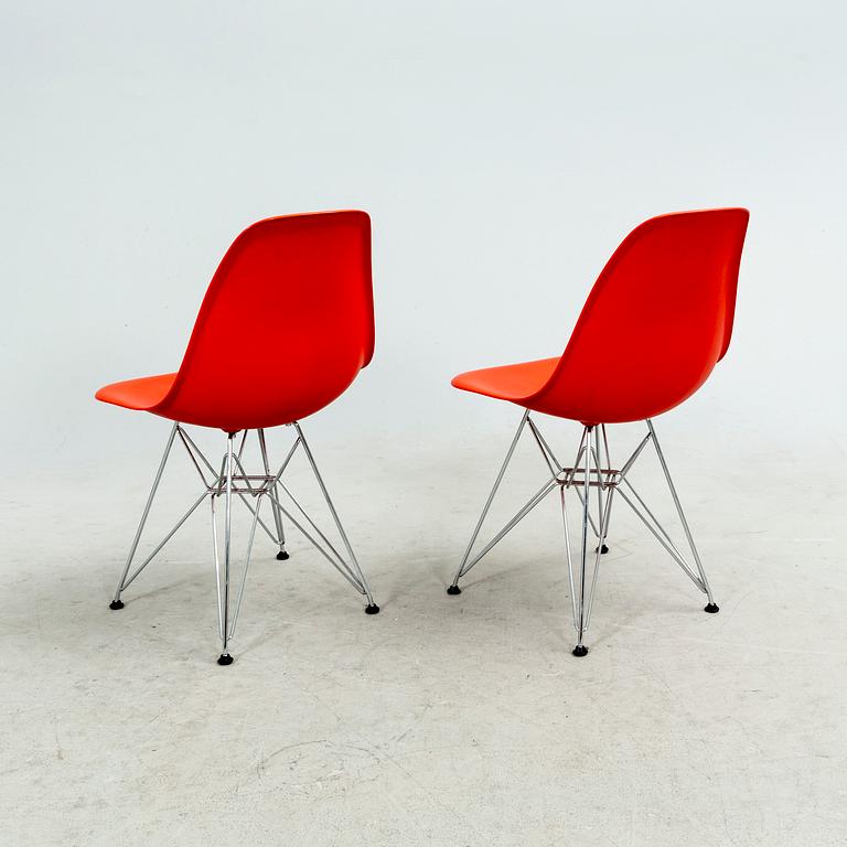 Charles and Ray Eames, stolar 6 st, "Plastic chair DSR", Vitra 210.