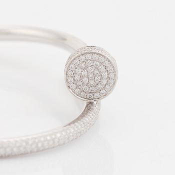 Cartier armband "Juste en Clou" 18K vitguld med runda briljantslipade diamanter.
