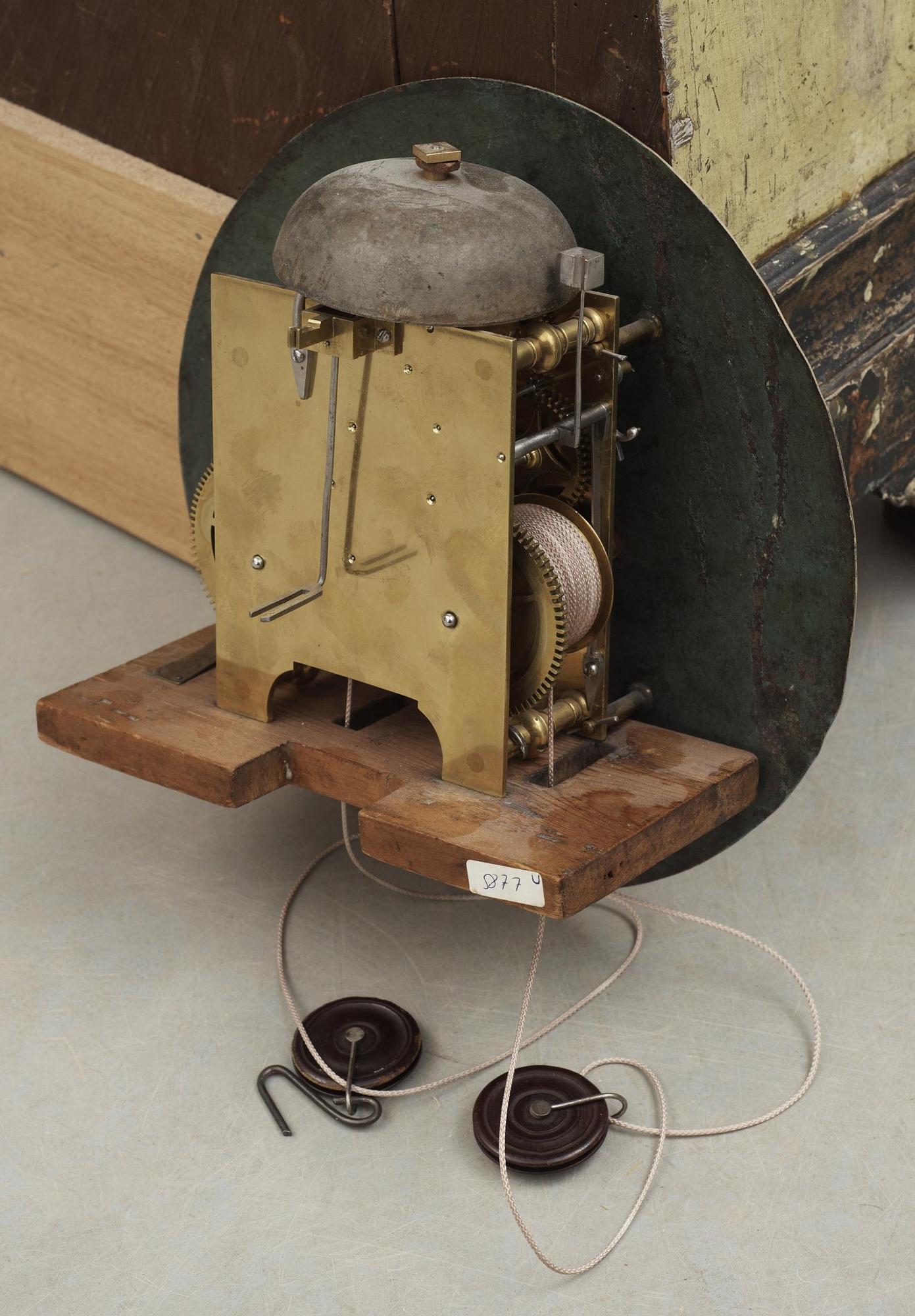 A Swedish Rococo 18th century long-case clock by J. Nyberg, master in Stockholm 1748-68.