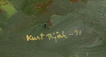 KURT BJÖRK, olja på duk, signerad och daterad -91.