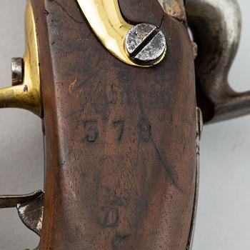 A French model 1822 pistol, converted from flintlock.