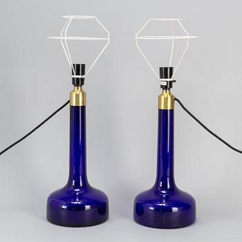 BIILMANN-PETERSEN, two '343' table lamps for Le Klint.