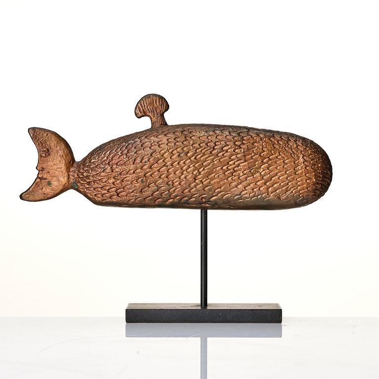 Stig Lindberg, a patinated bronze sculpture, Scandia Present, Sweden, 1970s.