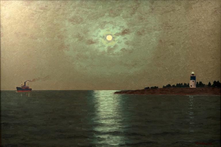 OTTO LINDBERG, olja på duk, sign och dat 1950.