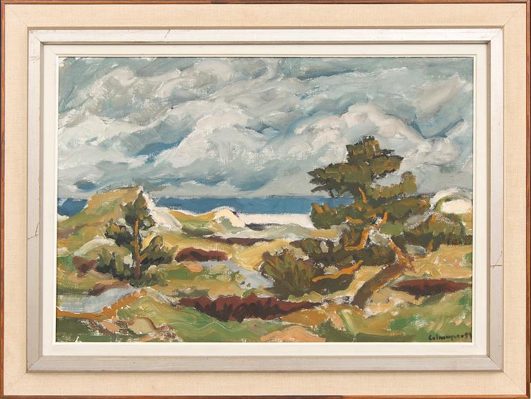 Gösta Calmeyer, oil on canvas signed and dated 55(?).
