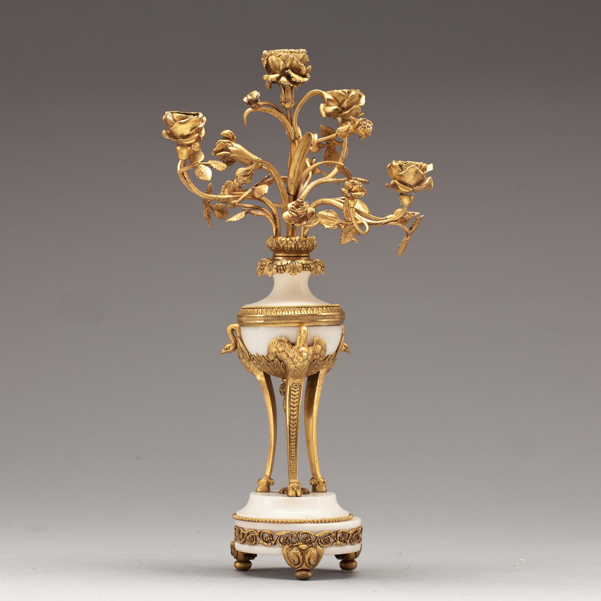 KANDELABER, Louis XVI-stil, 1800-talets slut.