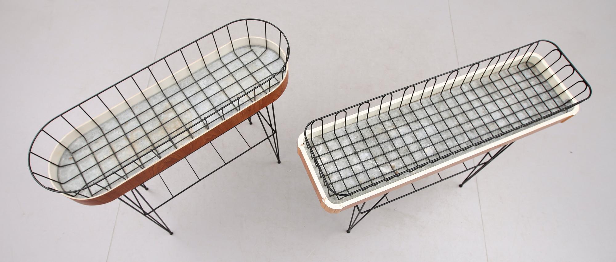 BLOMBORD, 2 st, 1960-tal.