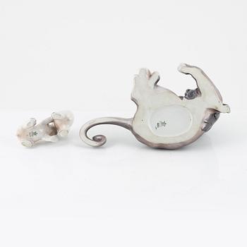 Two figurines, Dahl Jensen, Denmark.