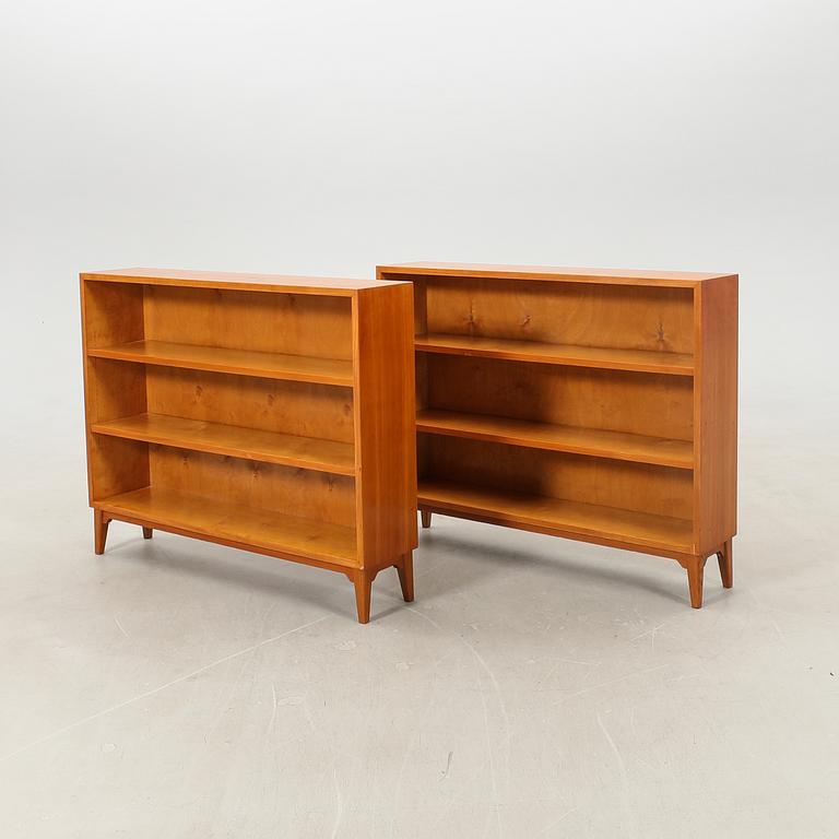 Bookshelves, a pair from the 1940s.