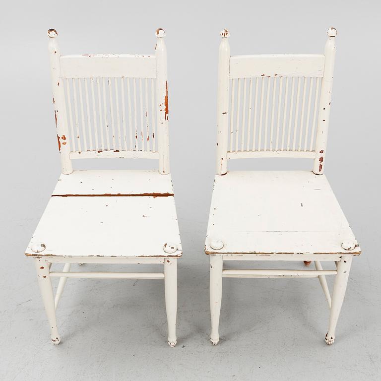 Carl Westman, chairs, 6 pcs, "Arbetarmöbeln", early 20th century.