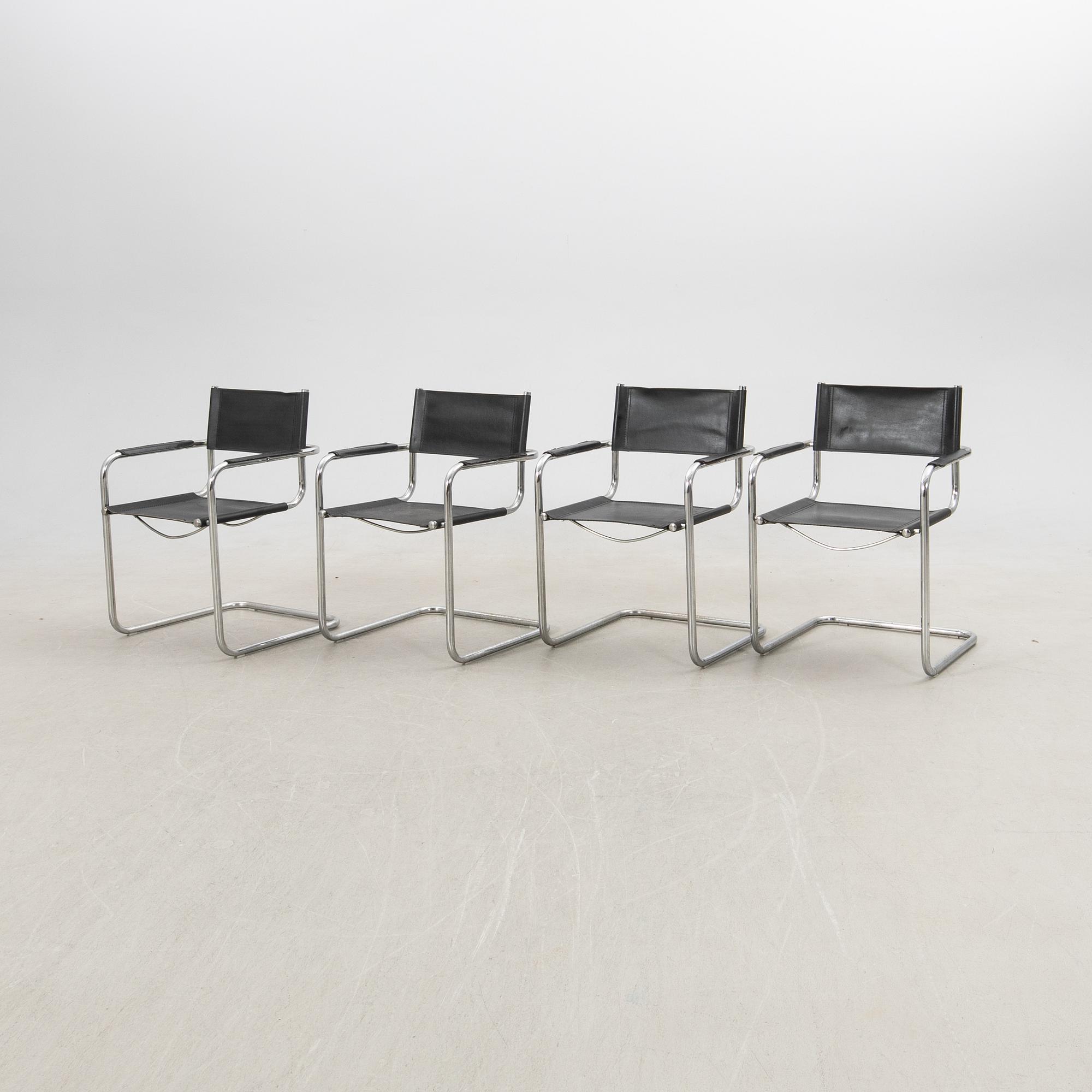 Armchairs, 4 pcs, Italy, second half of the 20th century.