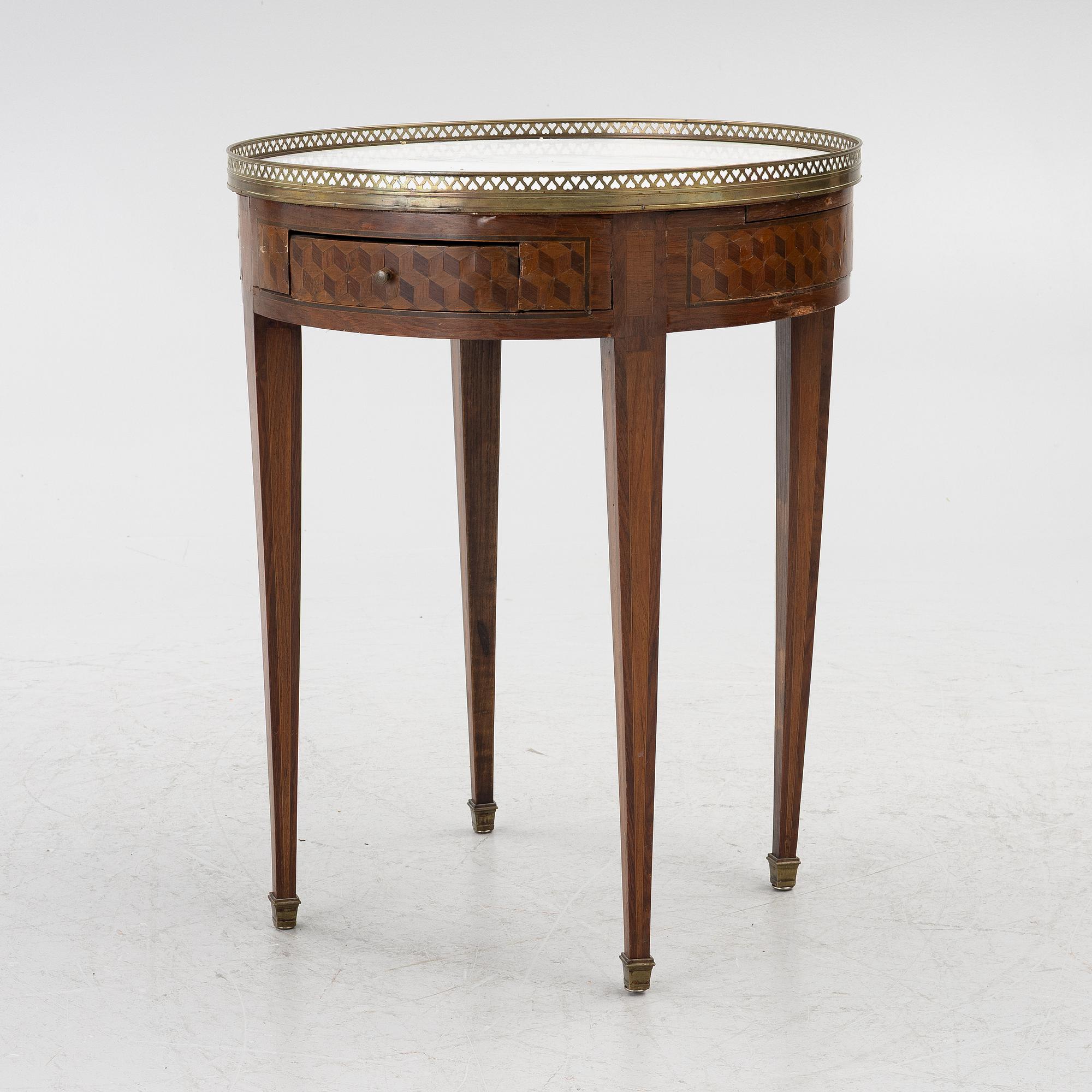 Salon table, Louis XVI style, circa 1900.