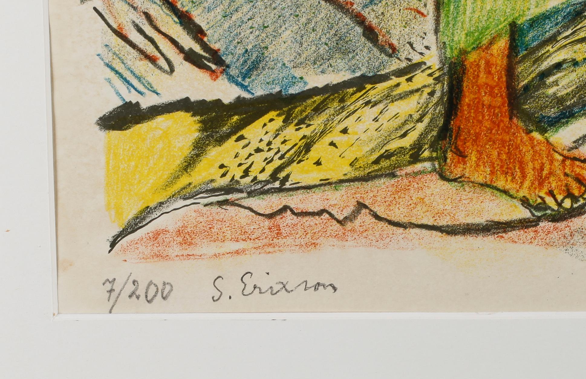SVEN X:ET ERIXSON, färglitografi, signerad och numrerad 7/200.