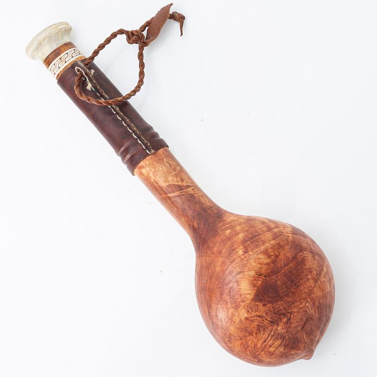 Harald Lampa, wooden cup, signed.