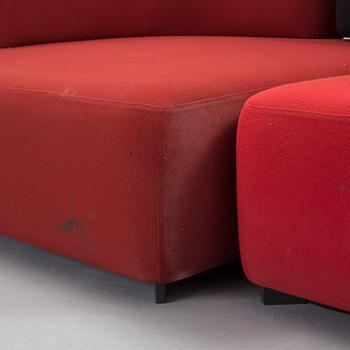 a 2 part "Alphabet" sofa by Piero Lissoni for Fritz Hansen.