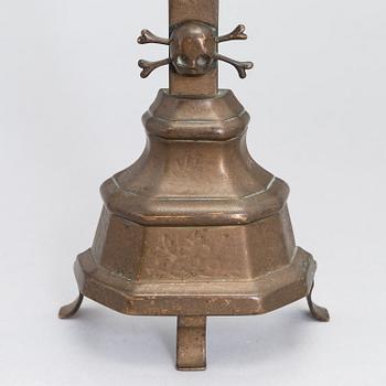 KRUCIFIX, pronssi, todennäköisesti 1600-luku.