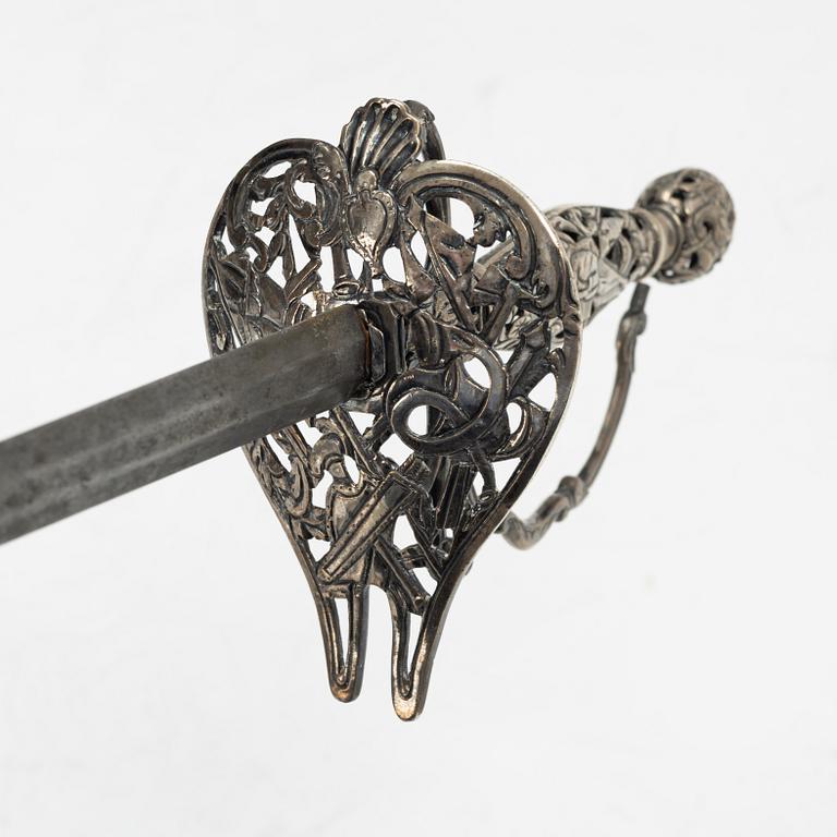 A 19th Century rococo style smallsword.
