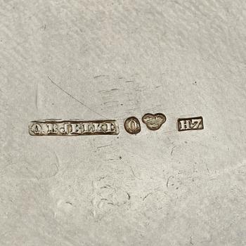 BÄGARE, 10 st, silver bl a Johan Stras, Stockholm, 1794. Tot vikt 640 g.