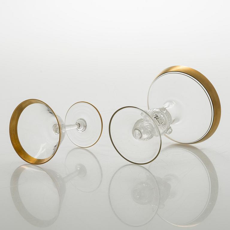 Glasservis, 74 delar, 1900-talets mitt.