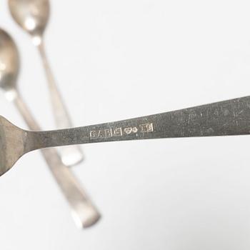 Jacob Ängman, Cutlery service, 108 pieces, silver, model "Rosenholm", GAB.