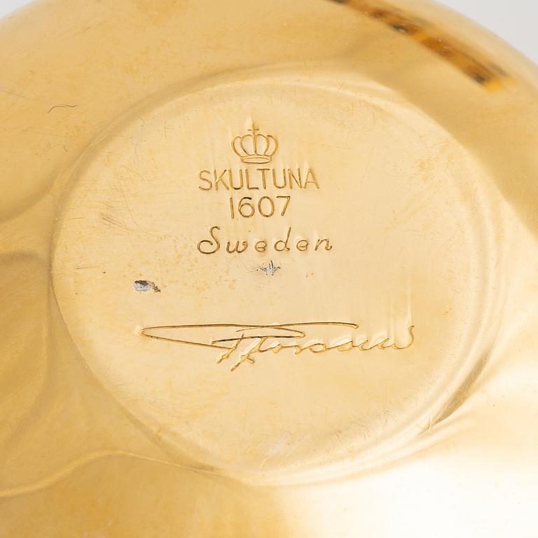 Eleven pieces of brass from Skultuna Bruk, including Pierres Forsell, Sweden.