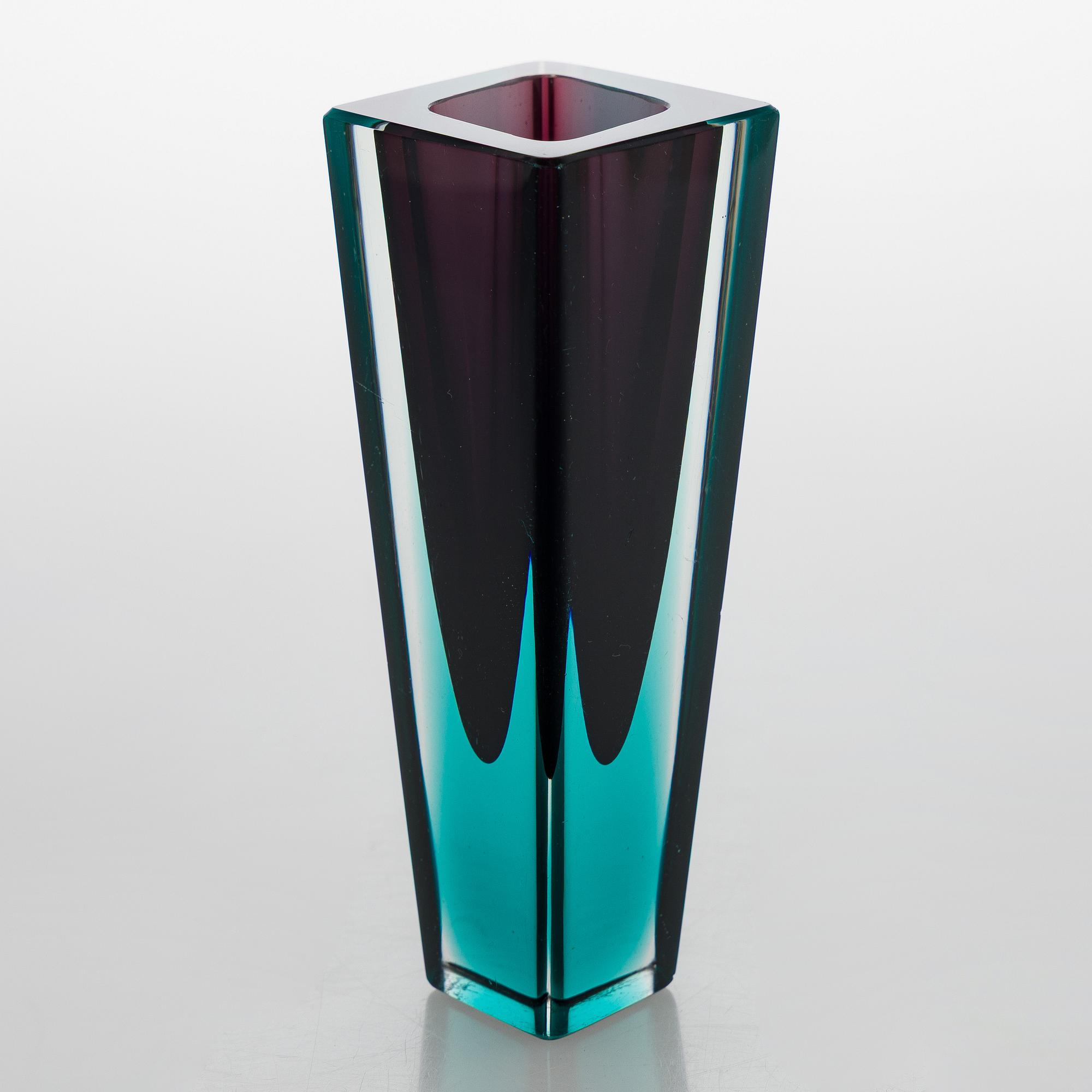Kaj Franck, a 'Prisma' vase, signed K. Franck, Nuutajärvi Notsjö -59.