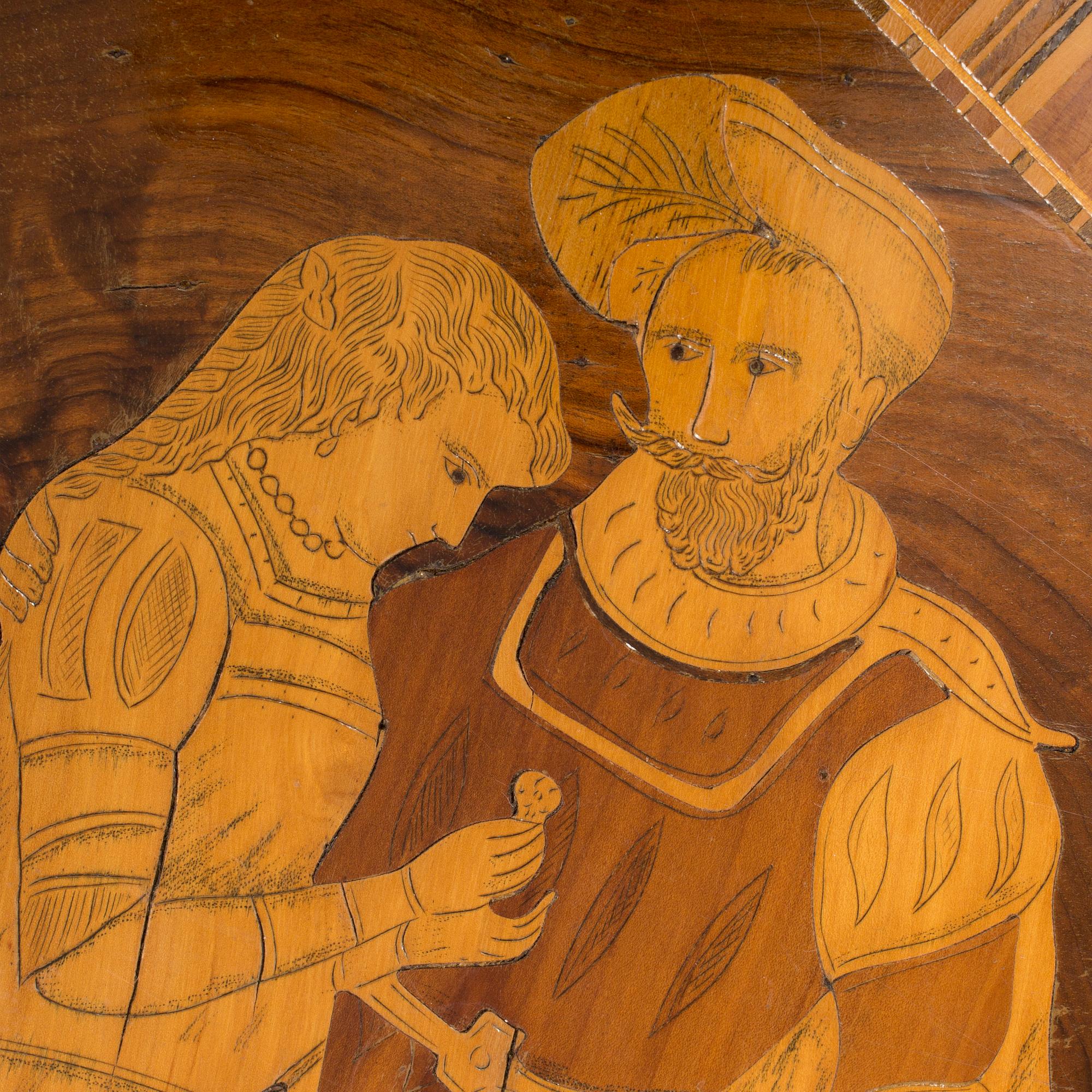 a neo rennaissance table from the late 1800's, possibly from Italy.