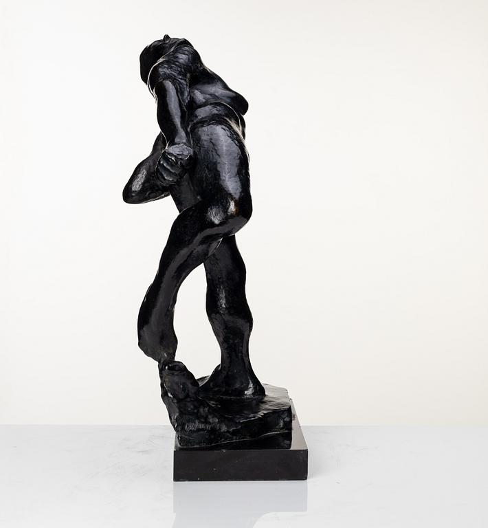 Gudmar Olovson, sculpture. Signed. Numbered. Foundry mark. Bronze, total height 57 cm, length 43 cm.