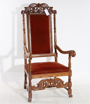 KARMSTOL. Barockstil, tidigt 1900-tal.