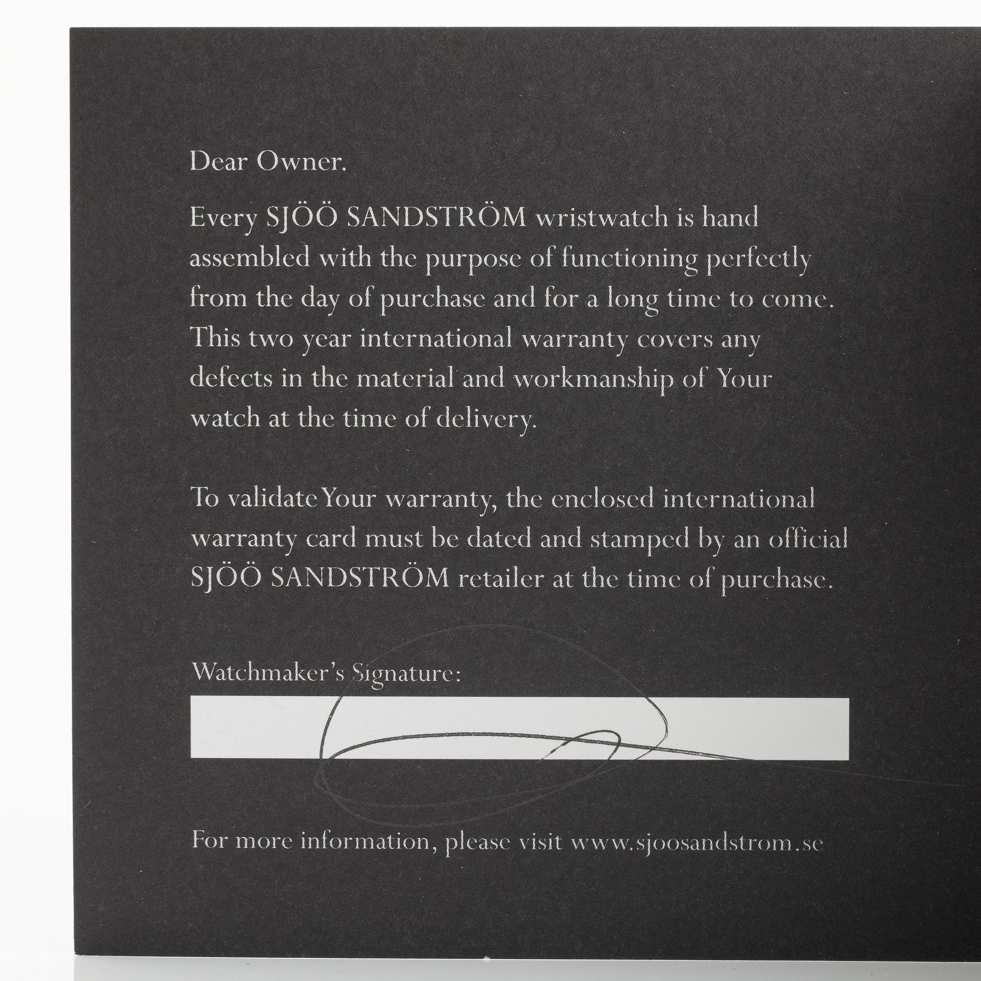Sjöö Sandström, Royal Steel, Worldtimer, "SÄPO/Swedish Security Service", armbandsur, 41 mm.